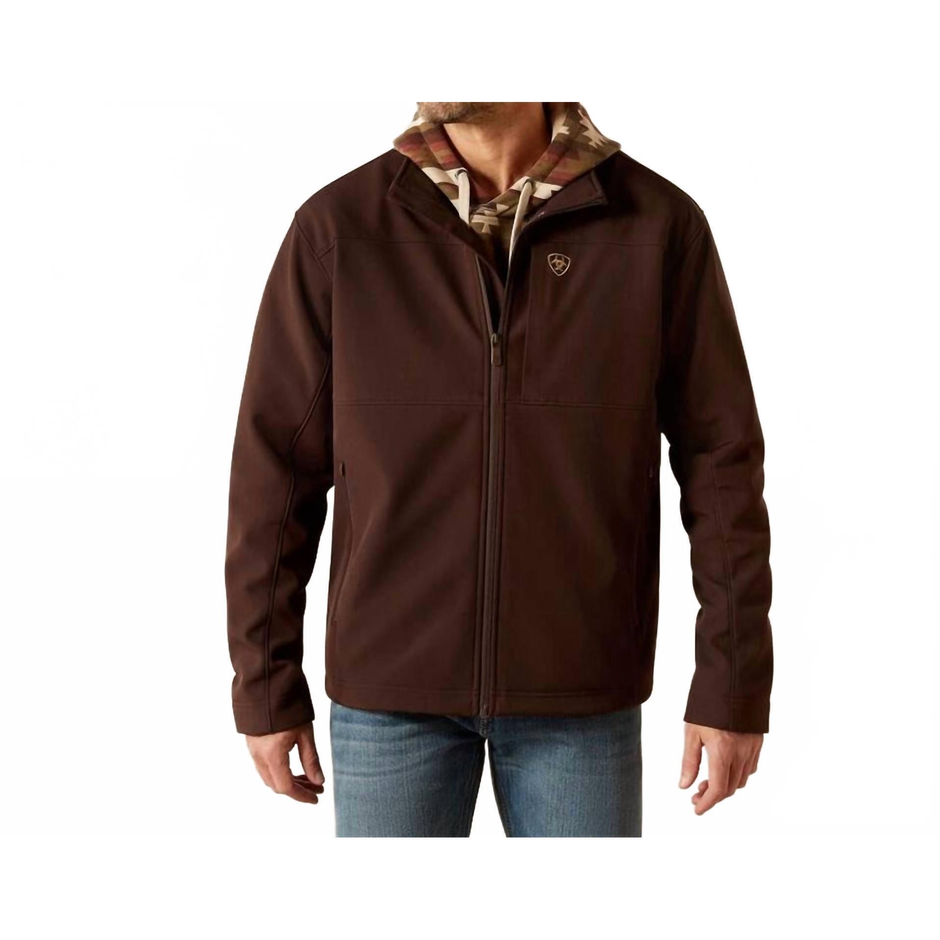 New Ariat Men's Vernon Soft Shell Jacket In Coffee
